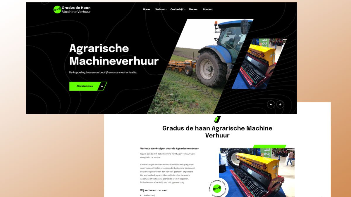 gradus de haan machine verhuur