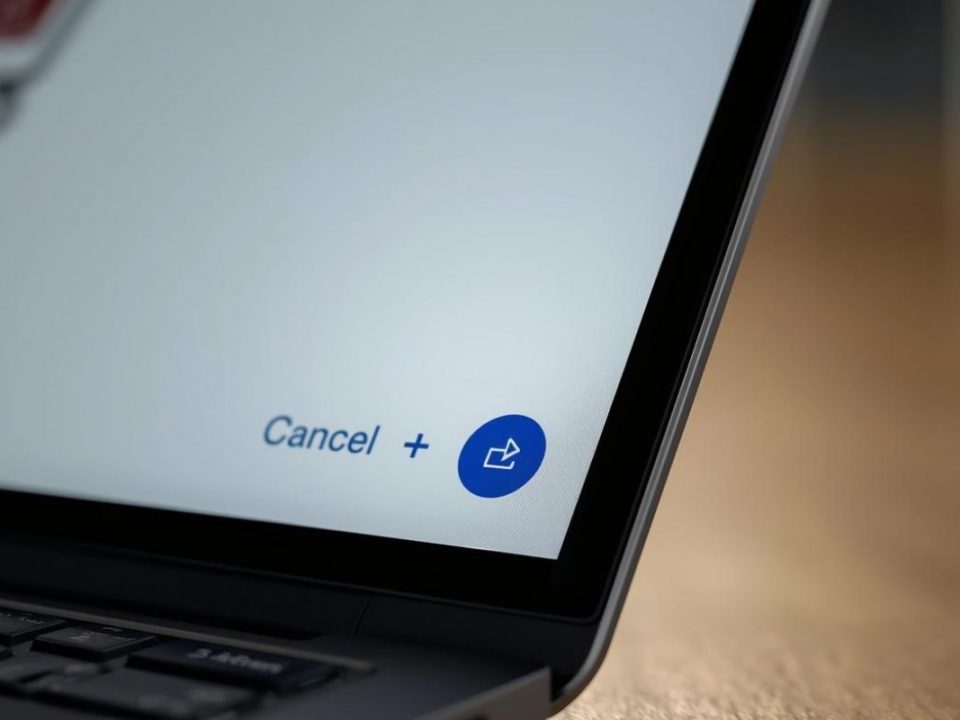 Laptop met webshop checkout en zichtbare herroepingsknop volgens nieuwe wetgeving 2026